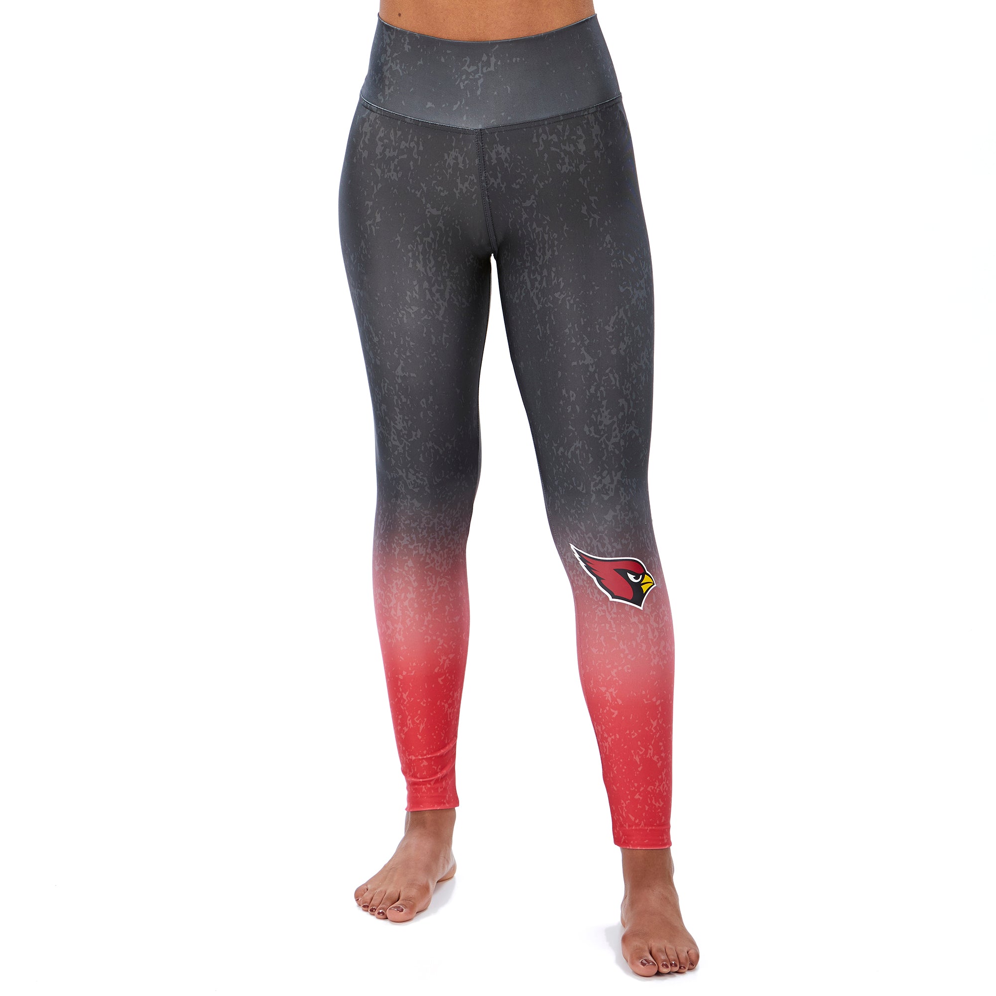 Zubaz NFL Women's Arizona Cardinals Distressed Gradient Legging