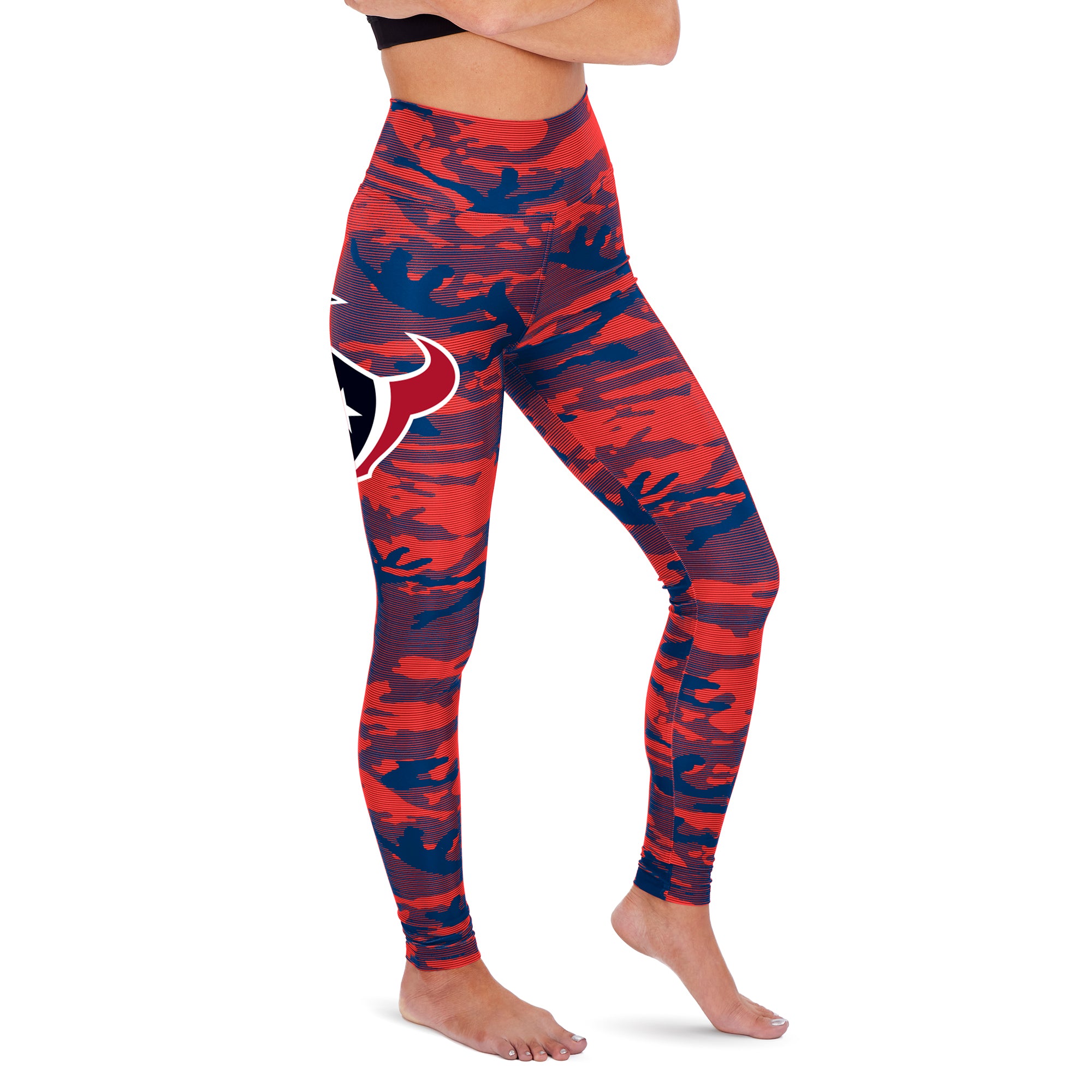 Zubaz Houston Texans NFL Women's Camo Lines Legging