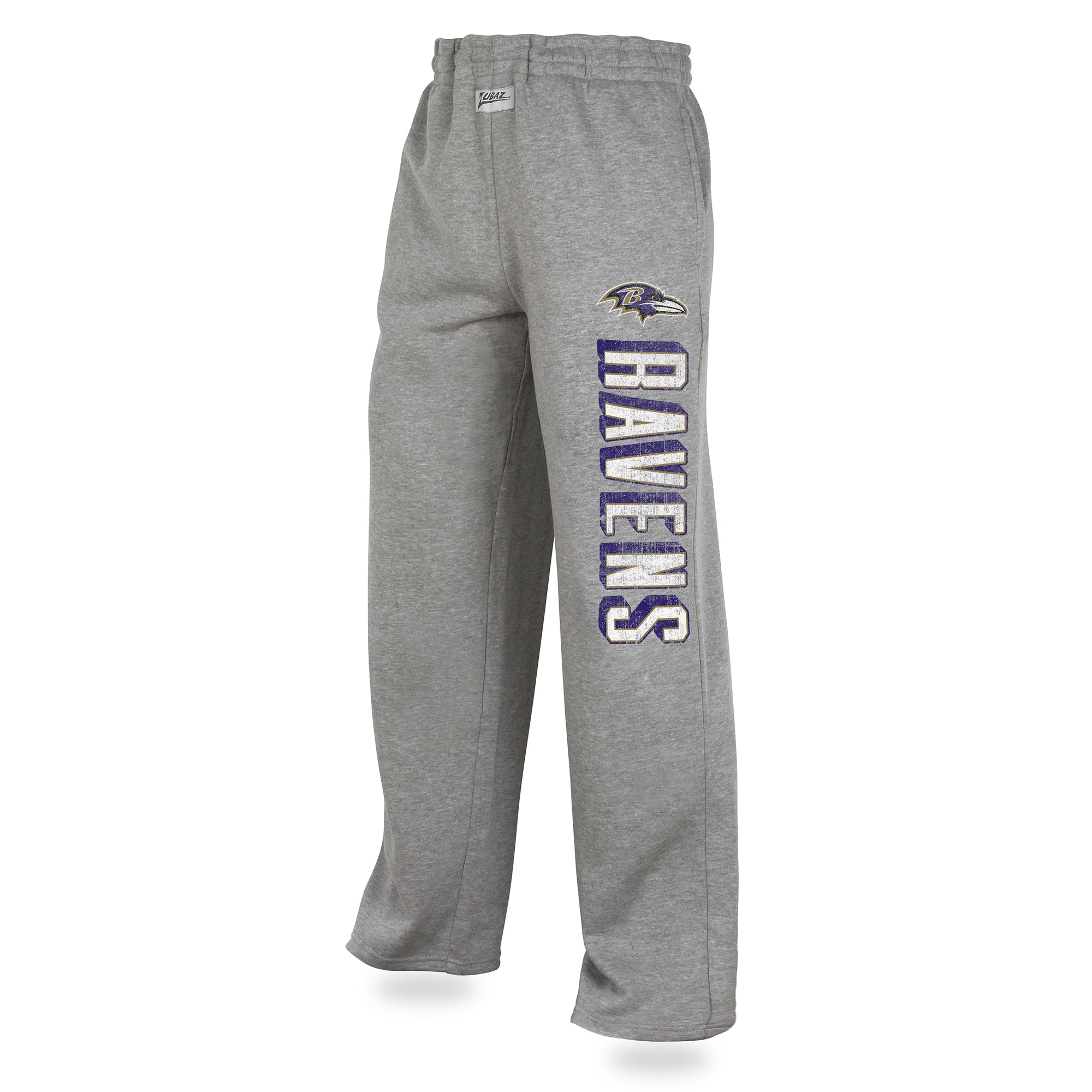 Zubaz NFL BALTIMORE RAVENS HEATHER GRAY SWEATPANT  Medium