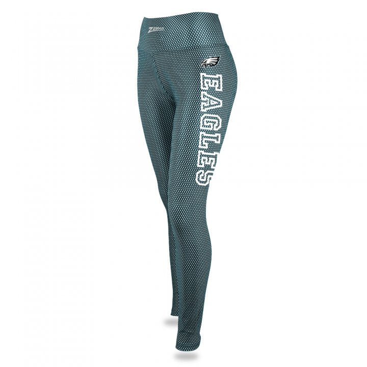 Zubaz NFL Women's Philadelphia Eagles Printed Faux Mesh Leggings