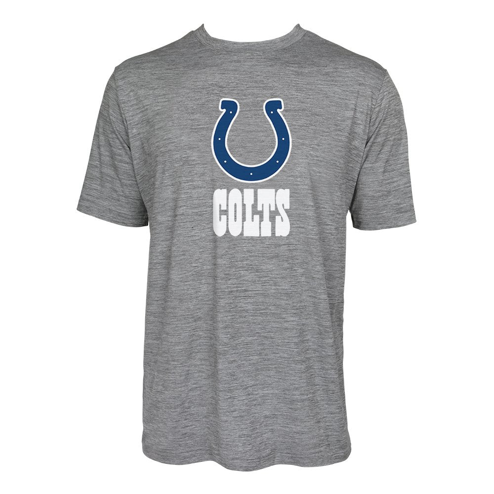 Zubaz NFL Men's Indianapolis Colts Team Name and Logo Wordmark Tee