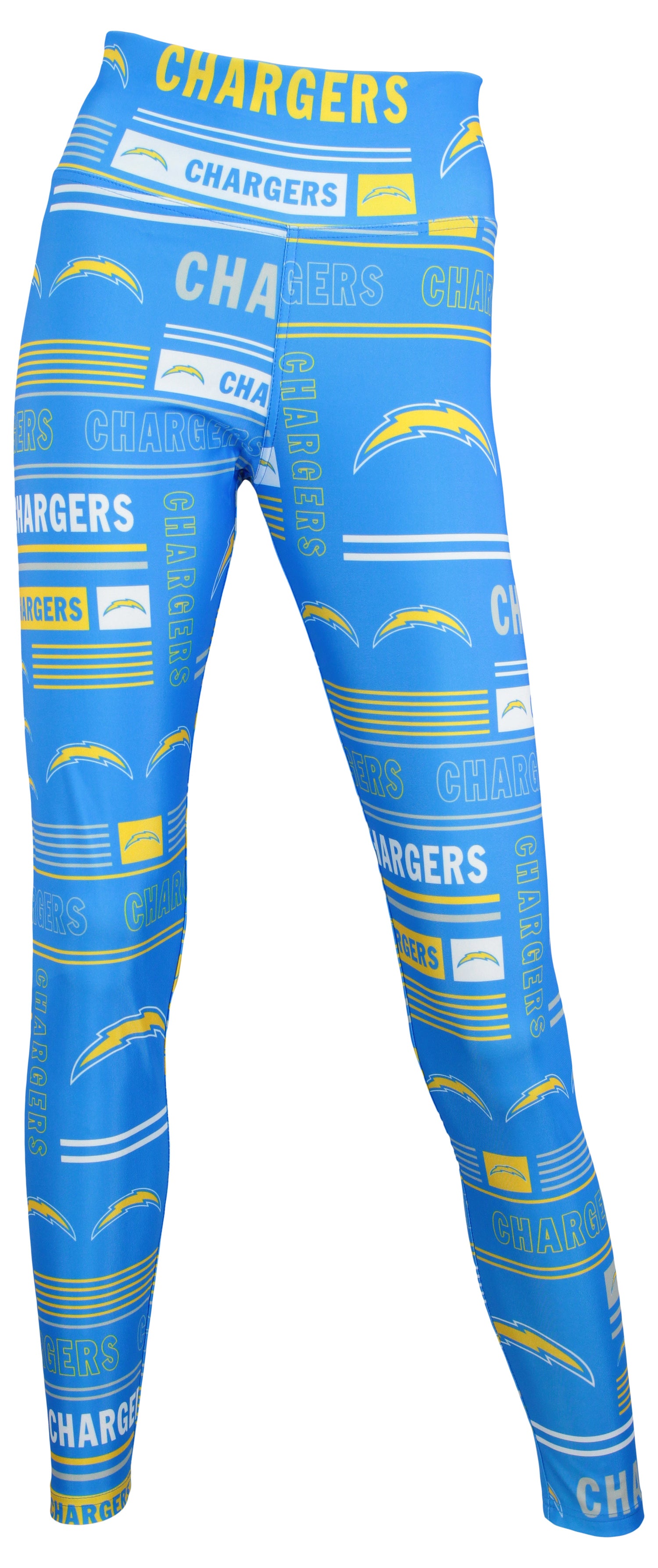 Zubaz NFL Women's Los Angeles Chargers Team Column Leggings