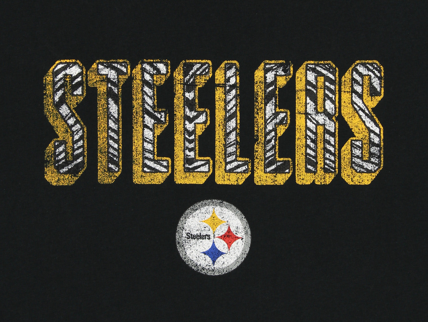 Zubaz NFL Men's Pittsburgh Steelers Short Sleeve Zeb Graphic T-Shirt