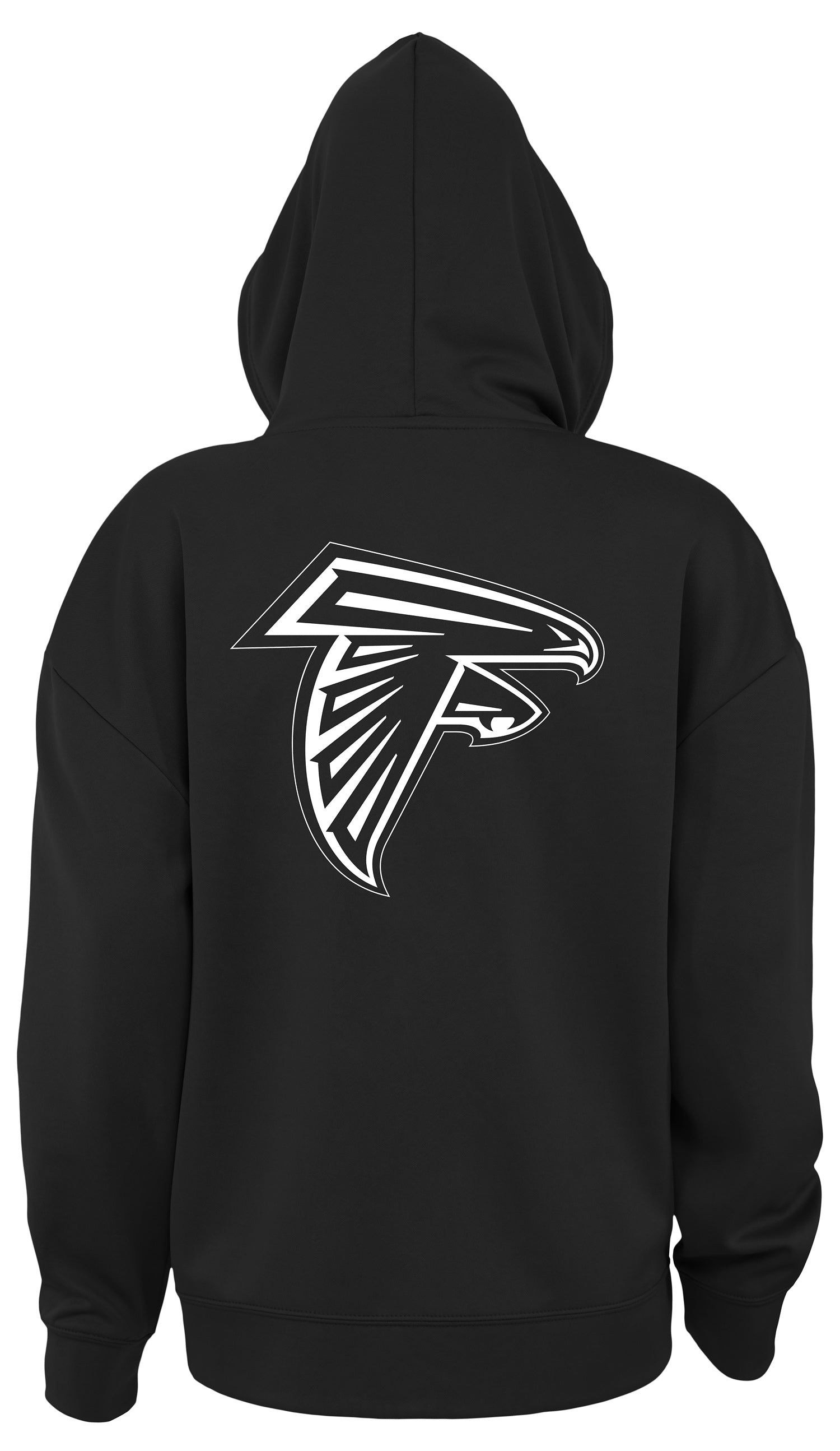 Zubaz NFL Women's Standard Full Zip Hoodie Atlanta Falcons