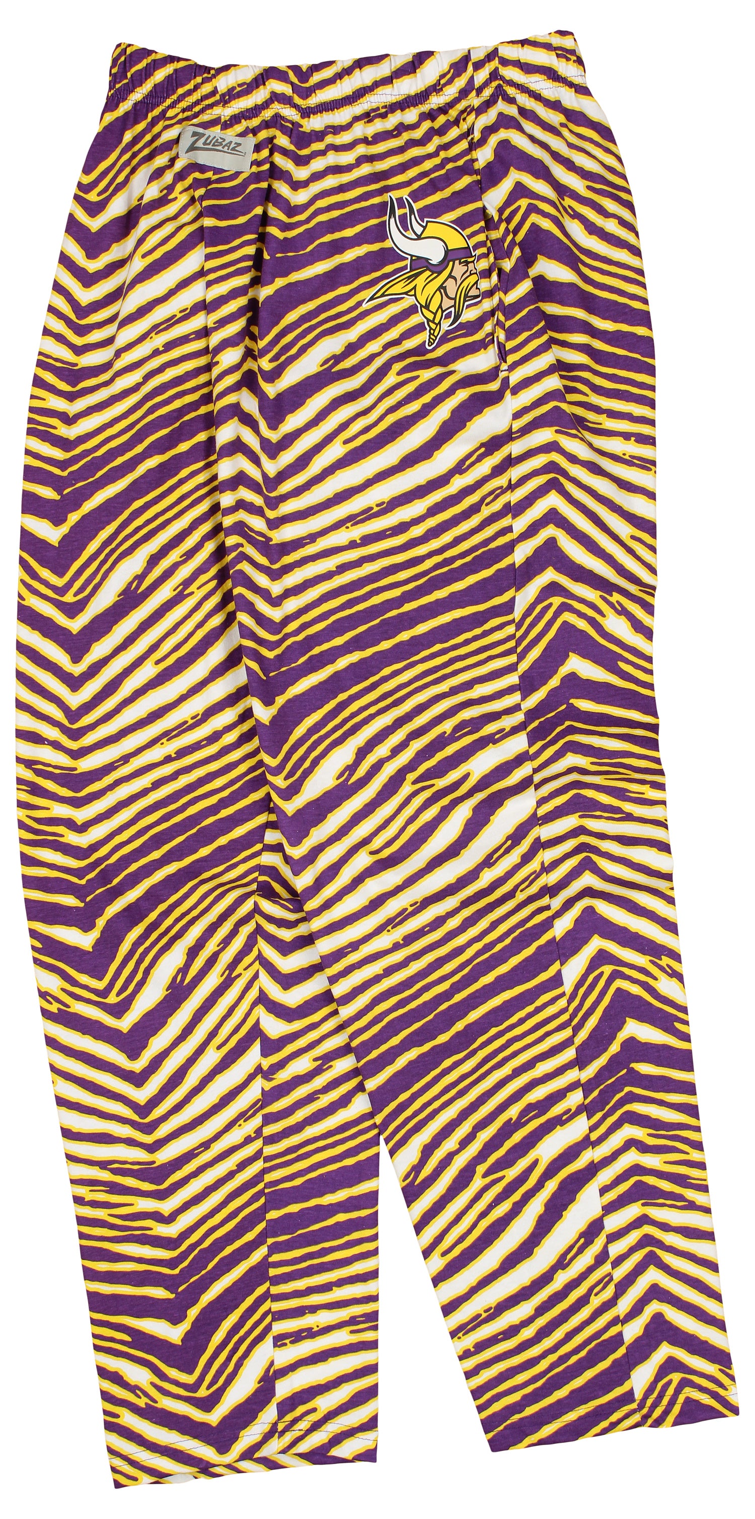 Zubaz Minnesota Vikings NFL Men's Zebra Left Hip Logo Lounge Pant