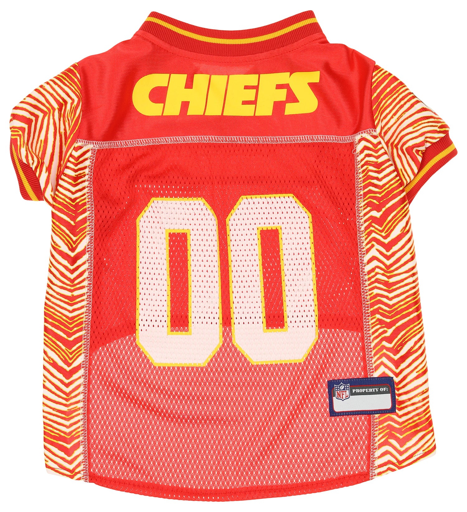 Zubaz X Pets First NFL Kansas City Chiefs Jersey For Dogs & Cats, Large