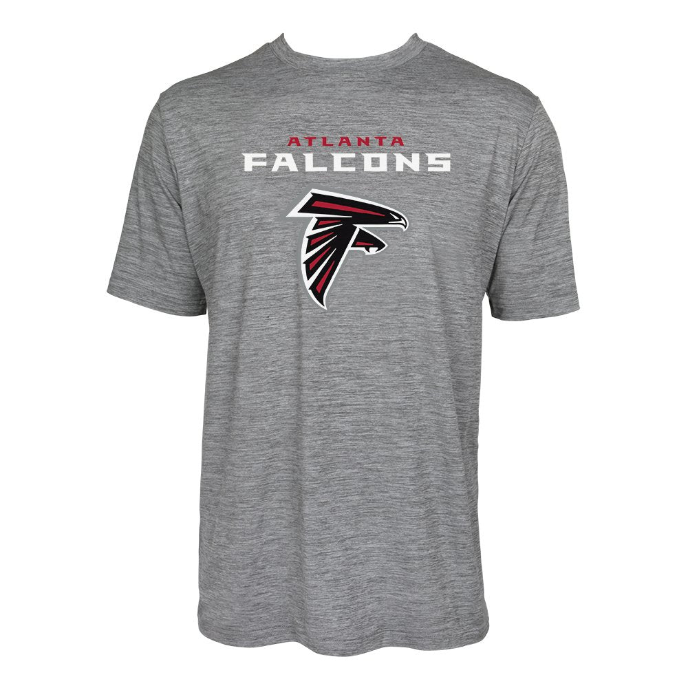 Zubaz NFL Men's Atlanta Falcons Team Name and Logo Wordmark Tee