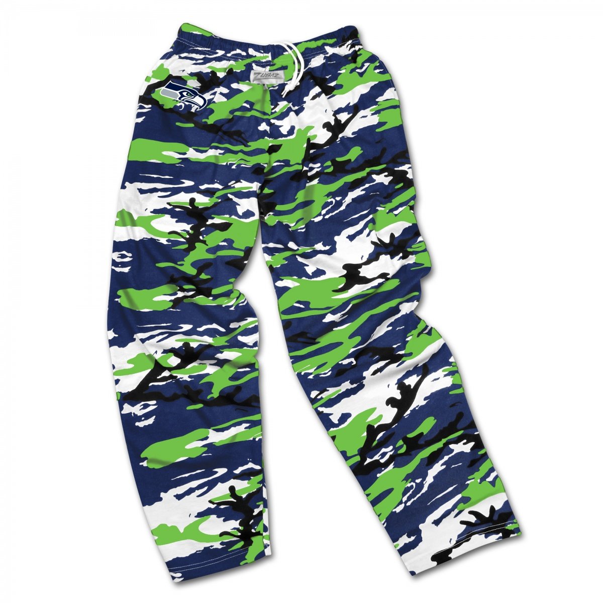 Zubaz NFL Football Men's Seattle Seahawks Casual Active Camo Pants