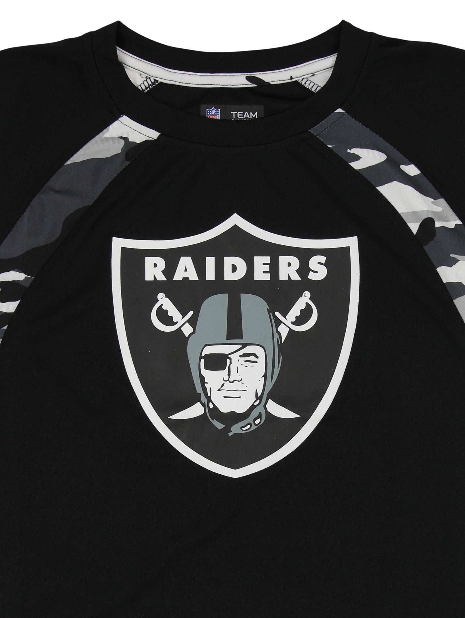 Zubaz NFL Men's Oakland Raiders Camo Solid T-Shirt