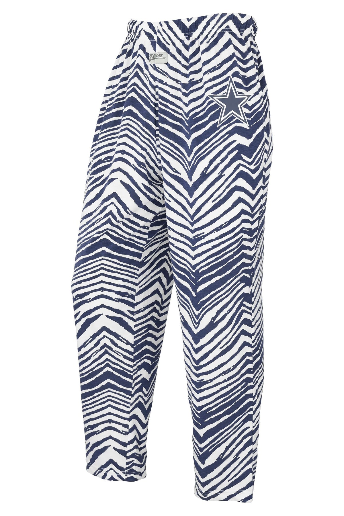 Zubaz NFL Men's Classic Zebra Print Left Hip Team Logo Pant, Dallas Co