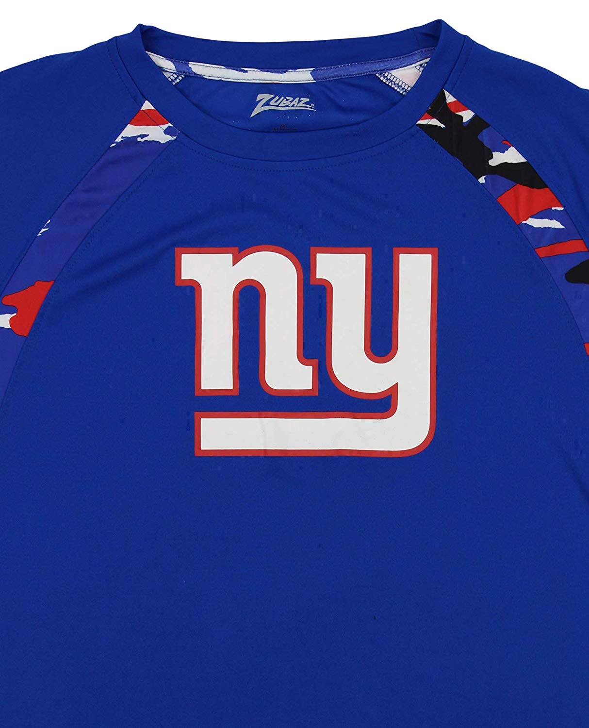 Zubaz NFL Men's New York Giants Camo Solid T-Shirt