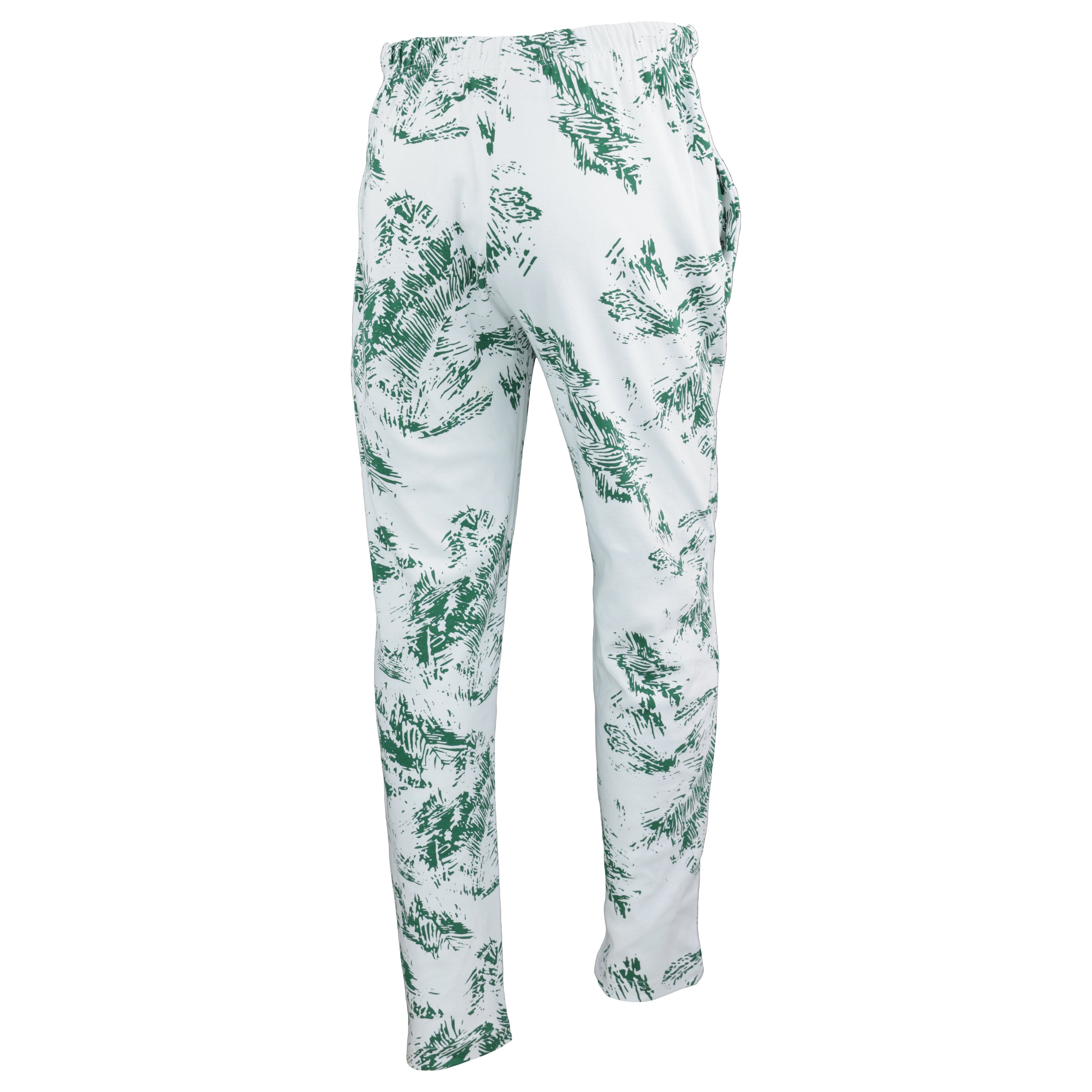 Zubaz 88 Men's The Original Pants - EVERGREEN/WHITE FERN
