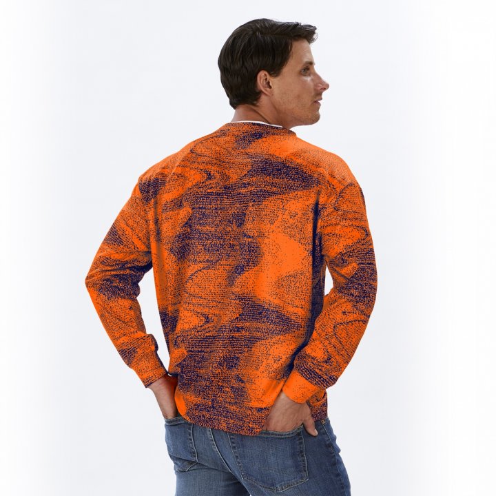 Zubaz NFL Football Men's Chicago Bears Static Crew Neck Sweatshirt