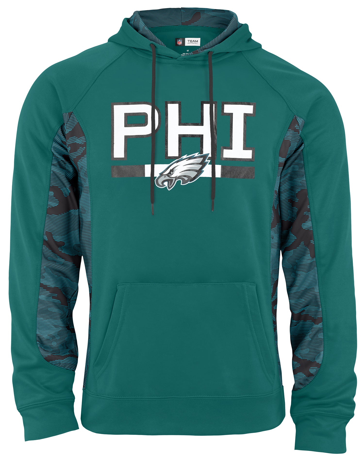 Zubaz NFL Men s Philadelphia Eagles Elevated Hoodie with Camo Lines