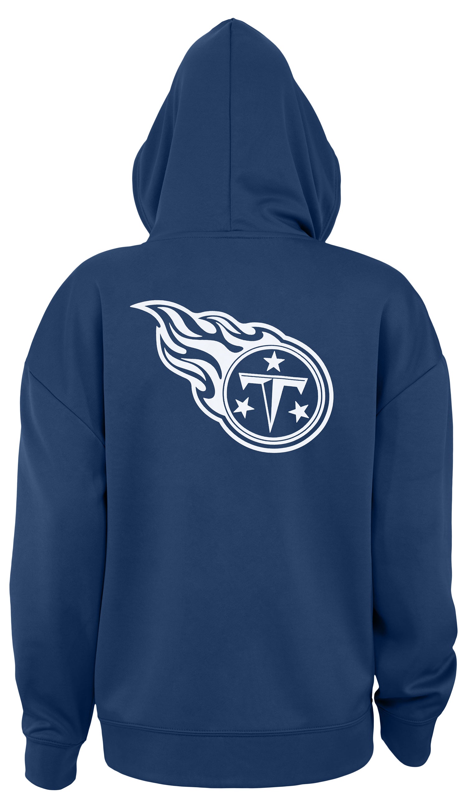 Zubaz NFL Women's Standard Full Zip Hoodie Tennessee Titans