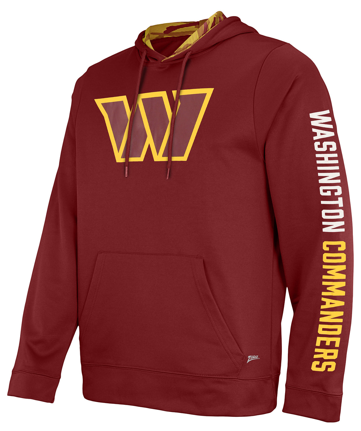Zubaz NFL Men's Washington Commanders Solid Team Hoodie
