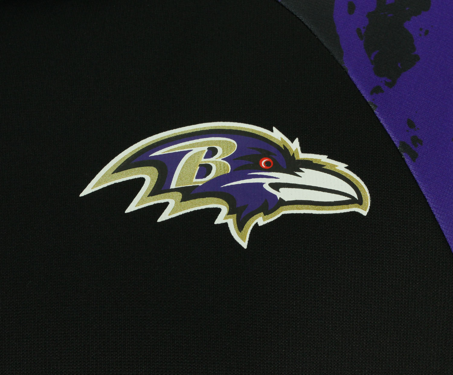 Zubaz NFL Men's Baltimore Ravens Performance Full Zip Hoodie with Lava Sleeves