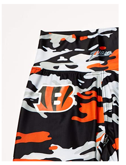 Zubaz NFL Women's Cincinnati Bengals Camo Print Legging Bottoms