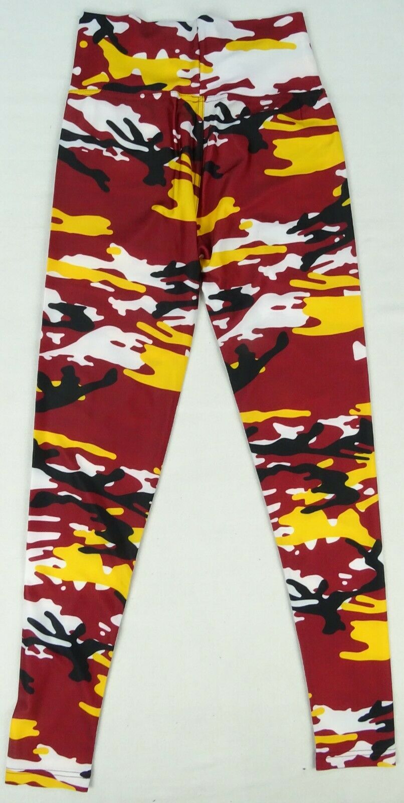 Zubaz Washington Footbal NFL Women's Camo Leggings, Maroon/Gold