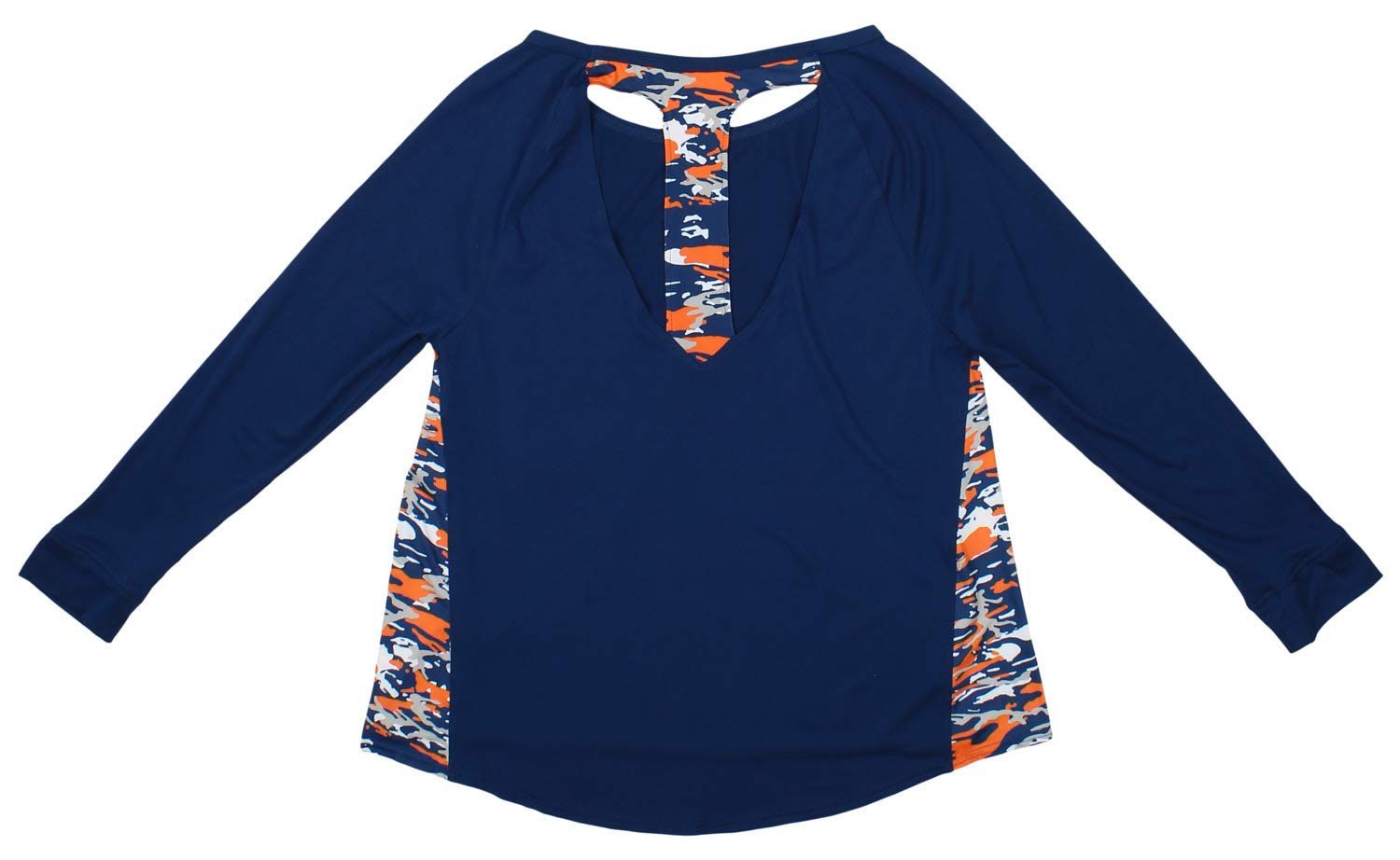 Zubaz Women's NFL Denver Broncos Racer Back Shirt Top