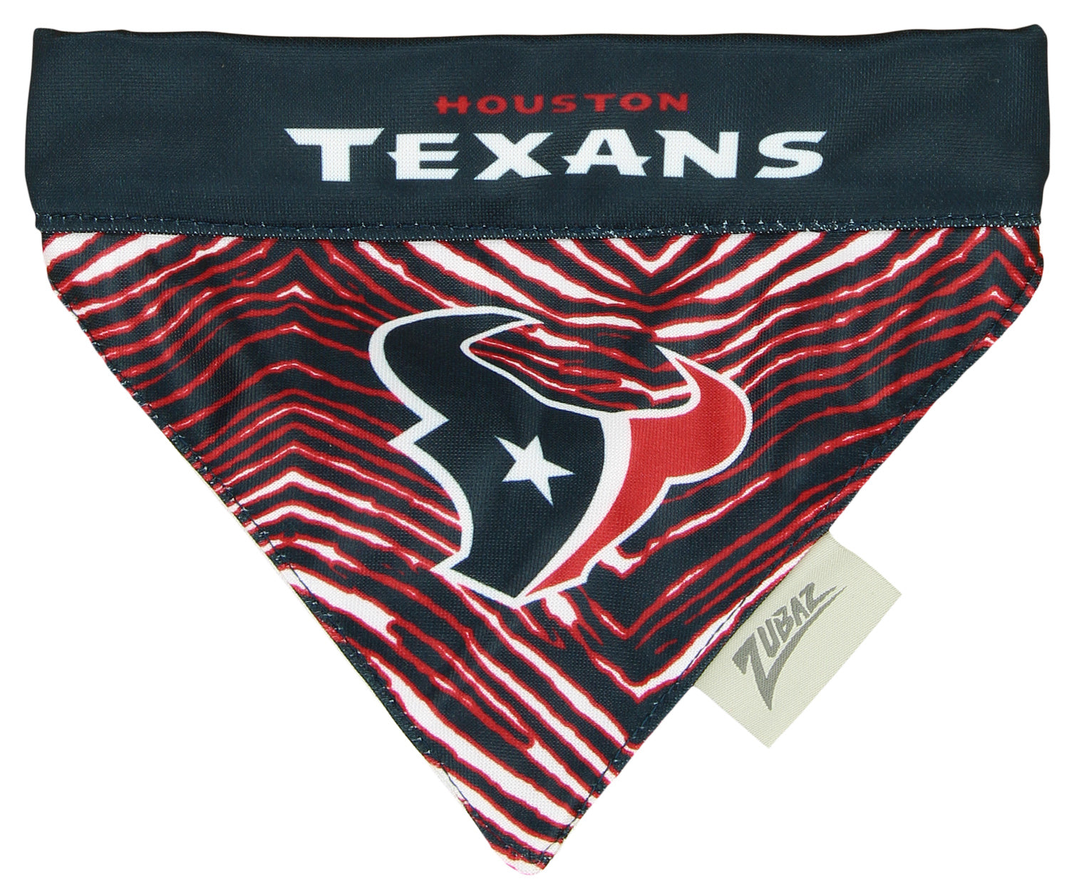 Zubaz X Pets First NFL Houston Texans Reversible Bandana For Dogs & Cats