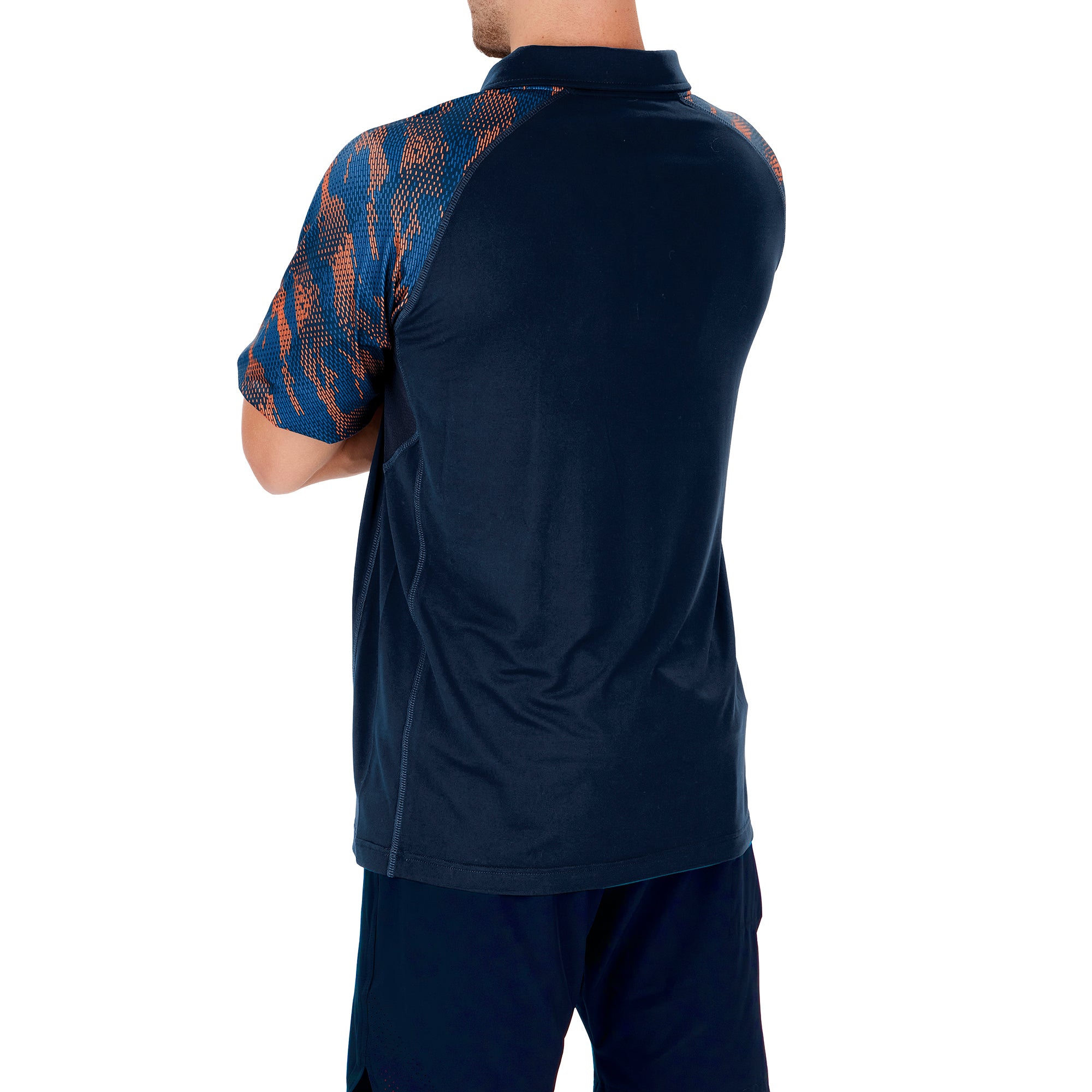 Zubaz NFL Men's Chicago Bears Elevated Field Polo W/ Viper Print Accent