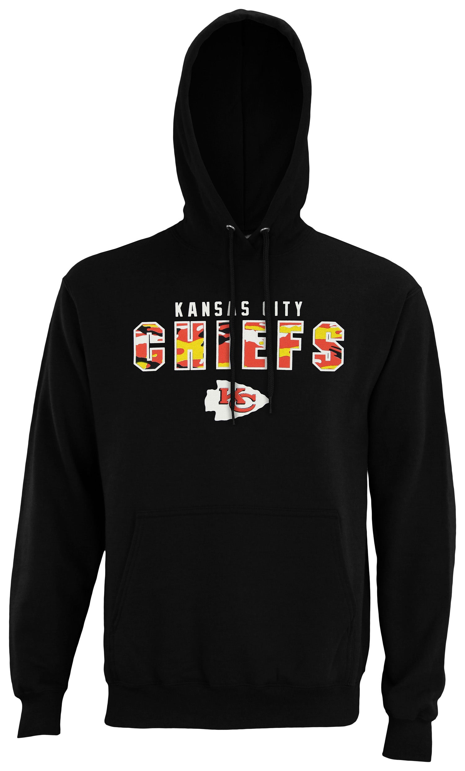 Zubaz NFL Men's Kansas City Chiefs Camo Block Logo Hoodie