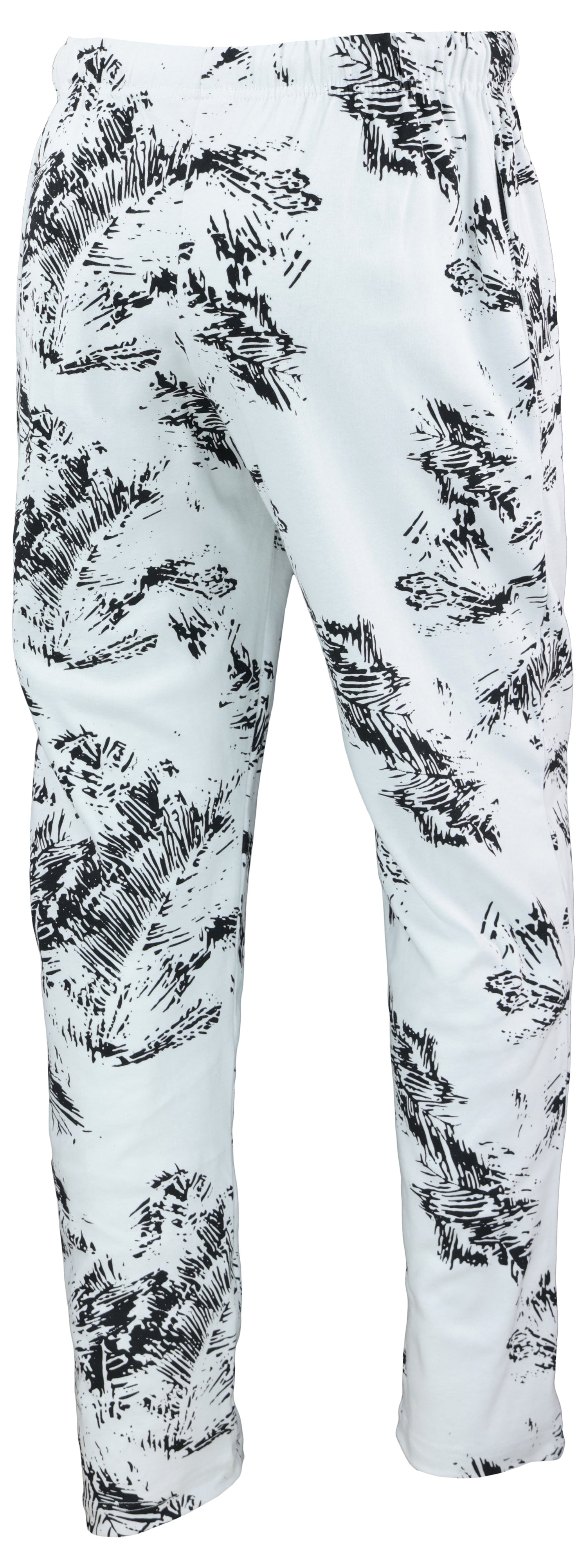 Zubaz 88 Men's The Original Pants - BLACK/WHITE FERN