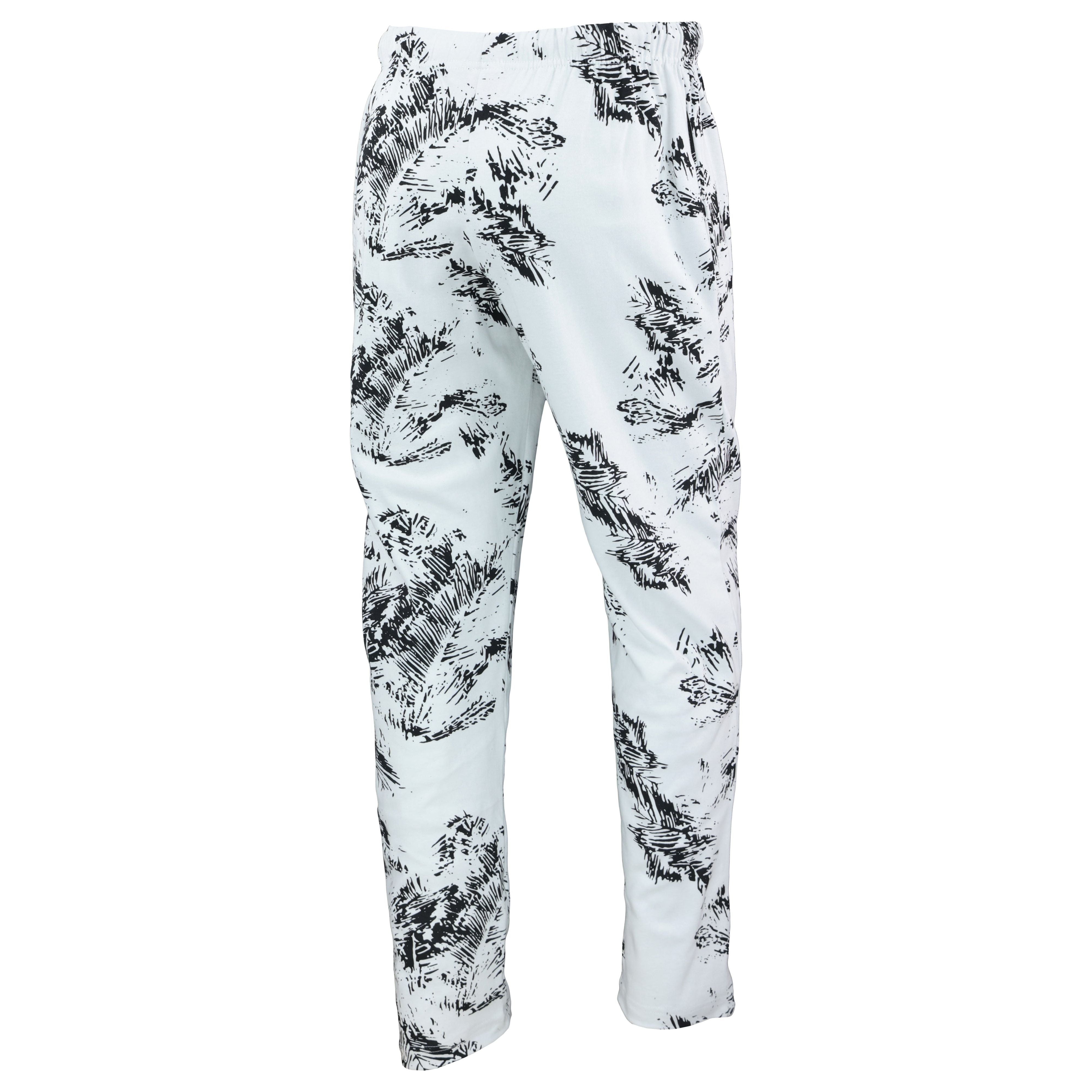 Zubaz 88 Men's The Original Pants - BLACK/WHITE FERN