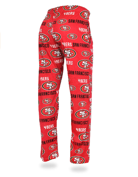 Zubaz NFL Women's San Francisco 49ers Comfy Lounge Pants, Red