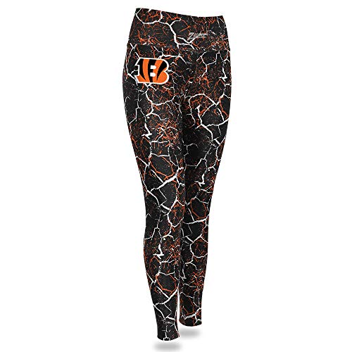 Zubaz NFL Women's Cincinnati Bengals Team Marble Leggings