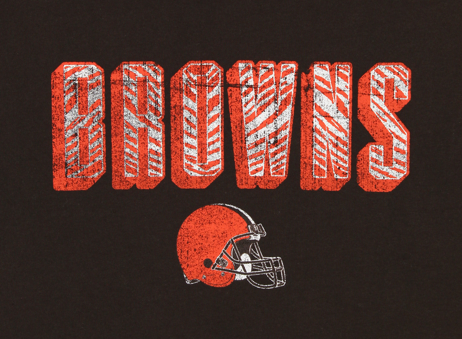 Zubaz NFL Men's Cleveland Browns Short Sleeve Zeb Graphic T-Shirt