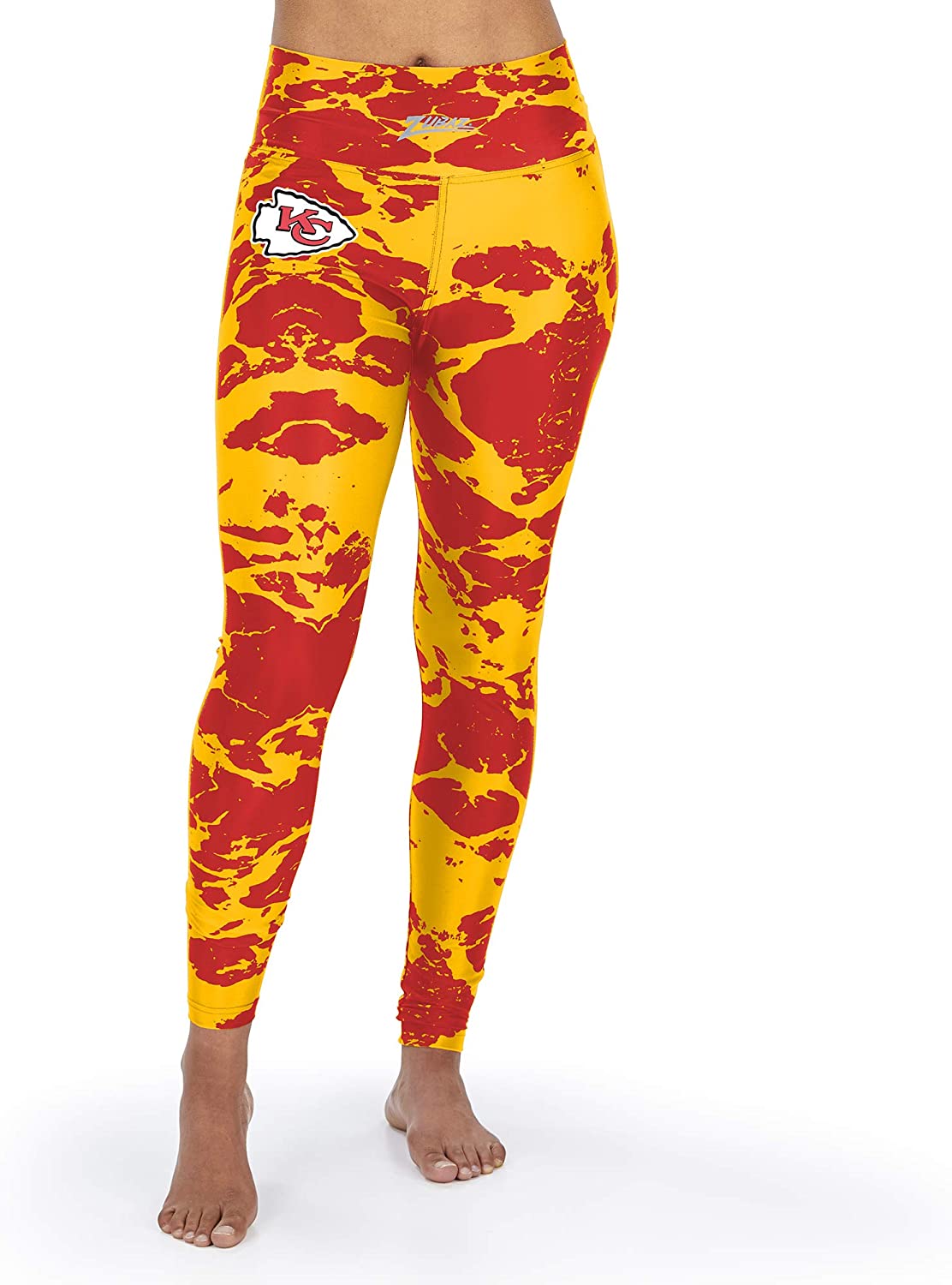 Zubaz Women's Kansas City Chiefs Team Colors Lava Legging