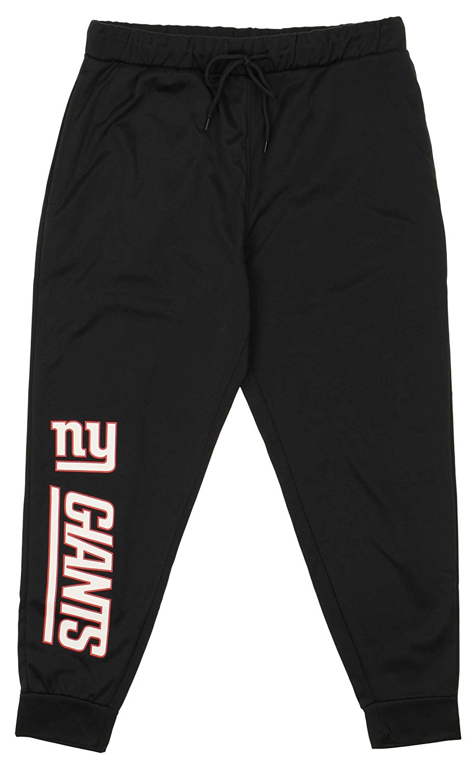 Zubaz NFL New York Giants Men's Poly Fleece Jogger, Black