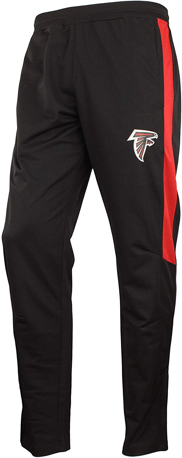 Zubaz NFL Football Men's Atlanta Falcons Athletic Track Pant