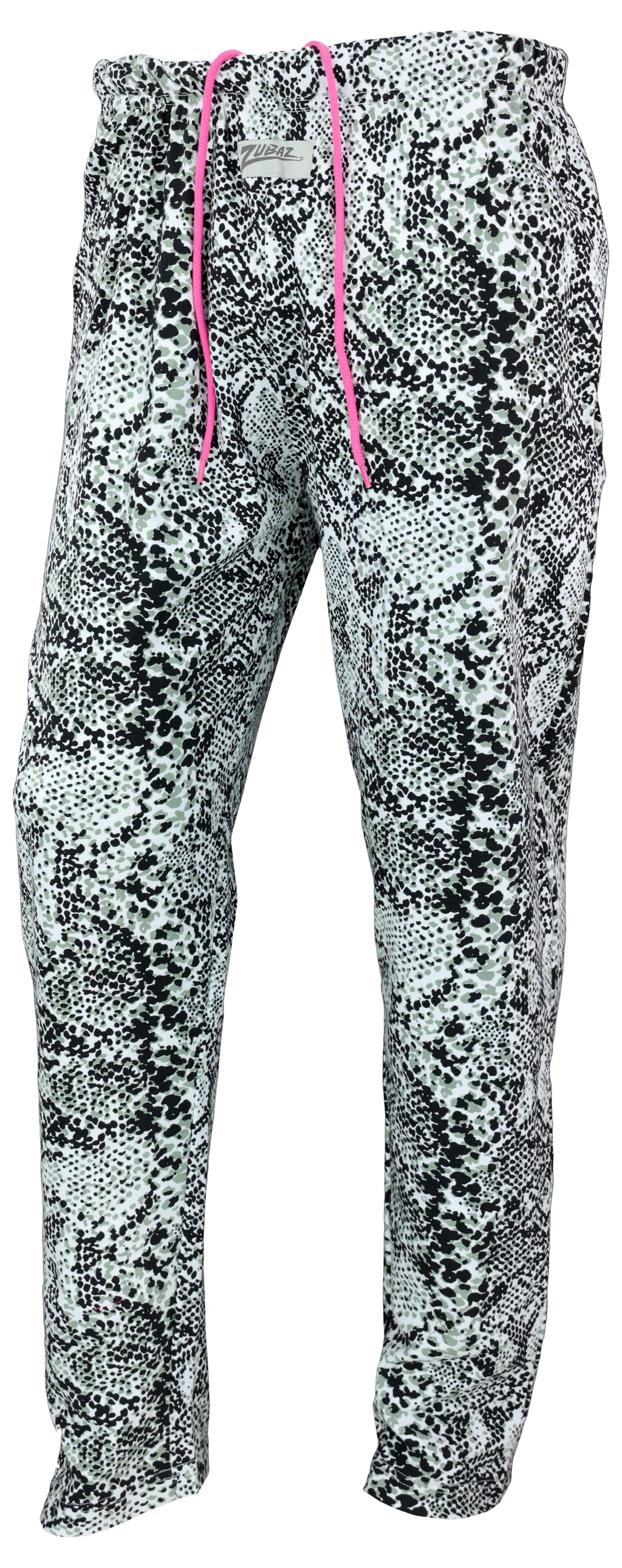 Zubaz 88 Men's The Original Pants - BLACK/WHITE SNAKE