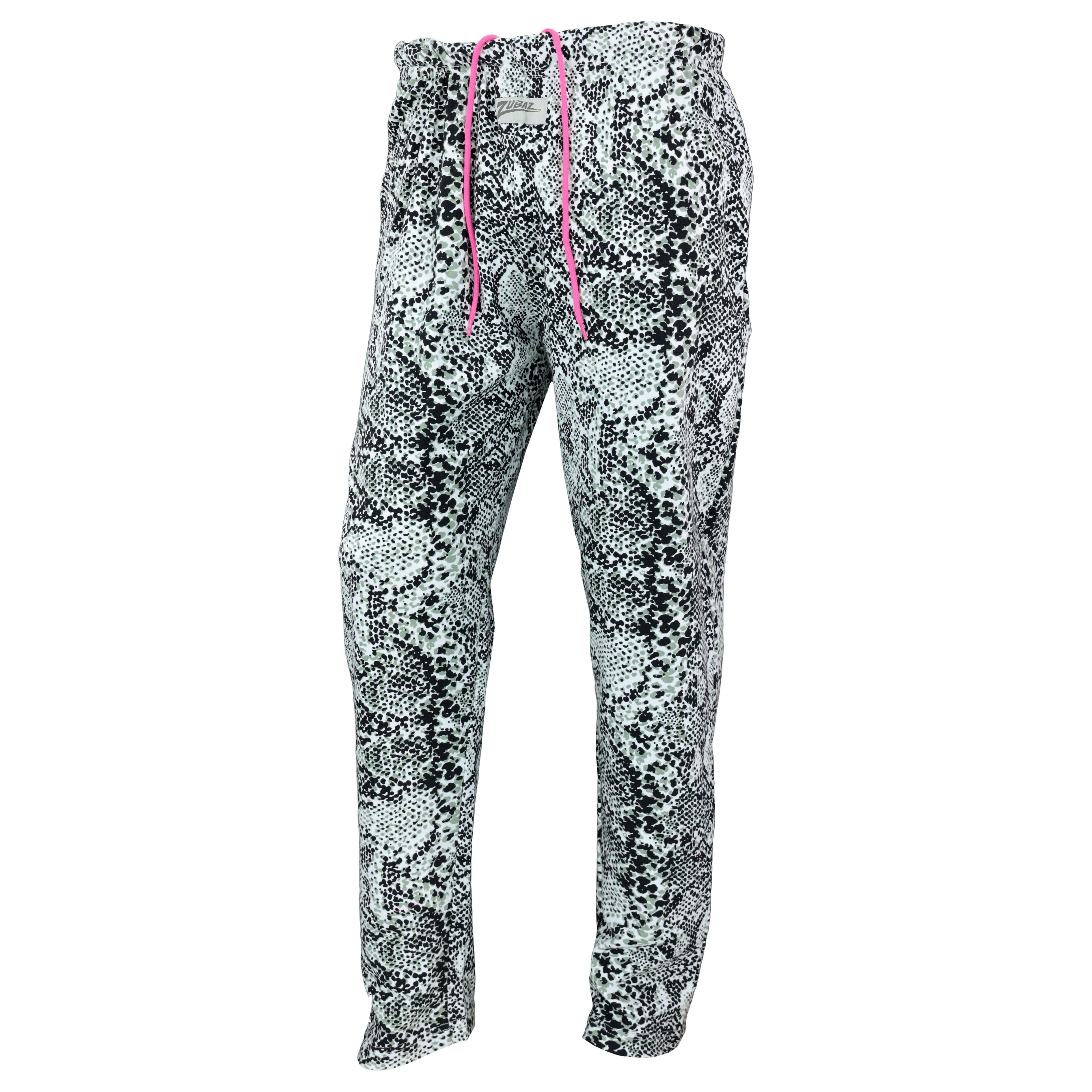 Zubaz 88 Men's The Original Pants - BLACK/WHITE SNAKE