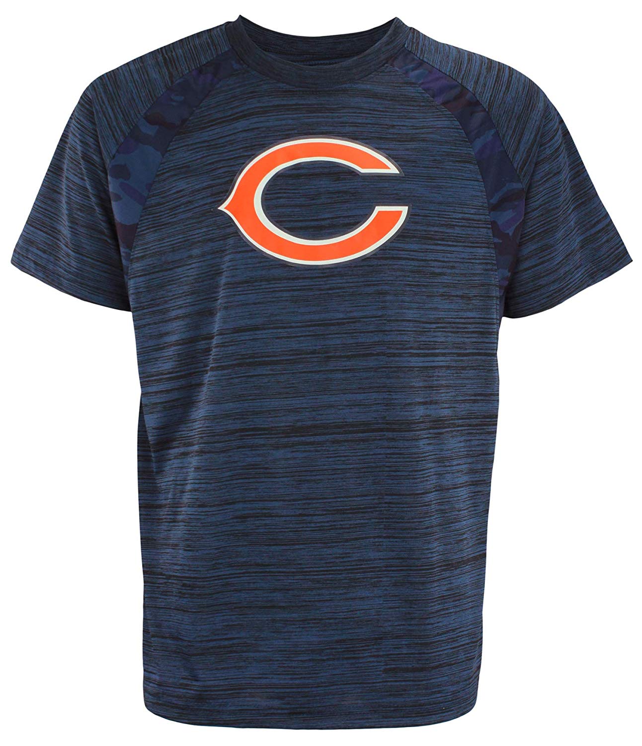 Zubaz NFL Men's Chicago Bears Tonal Camo Raglan T-Shirt
