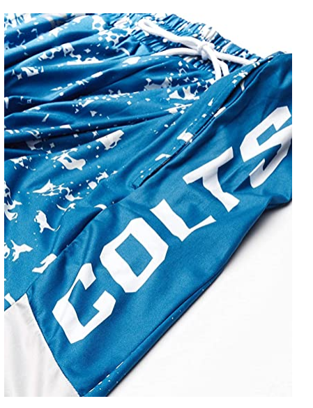 Zubaz NFL Men's Indianapolis Colts Color Grid Shorts
