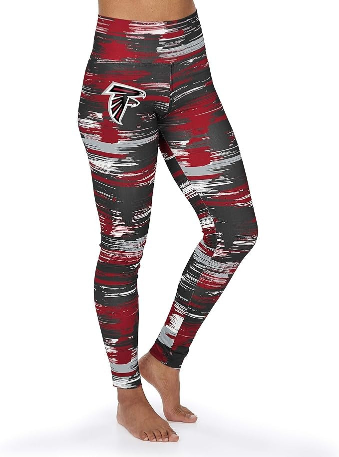 Zubaz NFL ATLANTA FALCONS TEAM COLOR BRUSHED PAINT LEGGING