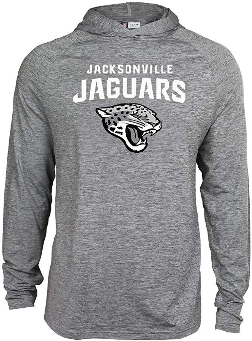 Zubaz NFL Football Men's Jacksonville Jaguars Tonal Gray Lightweight Hoodie