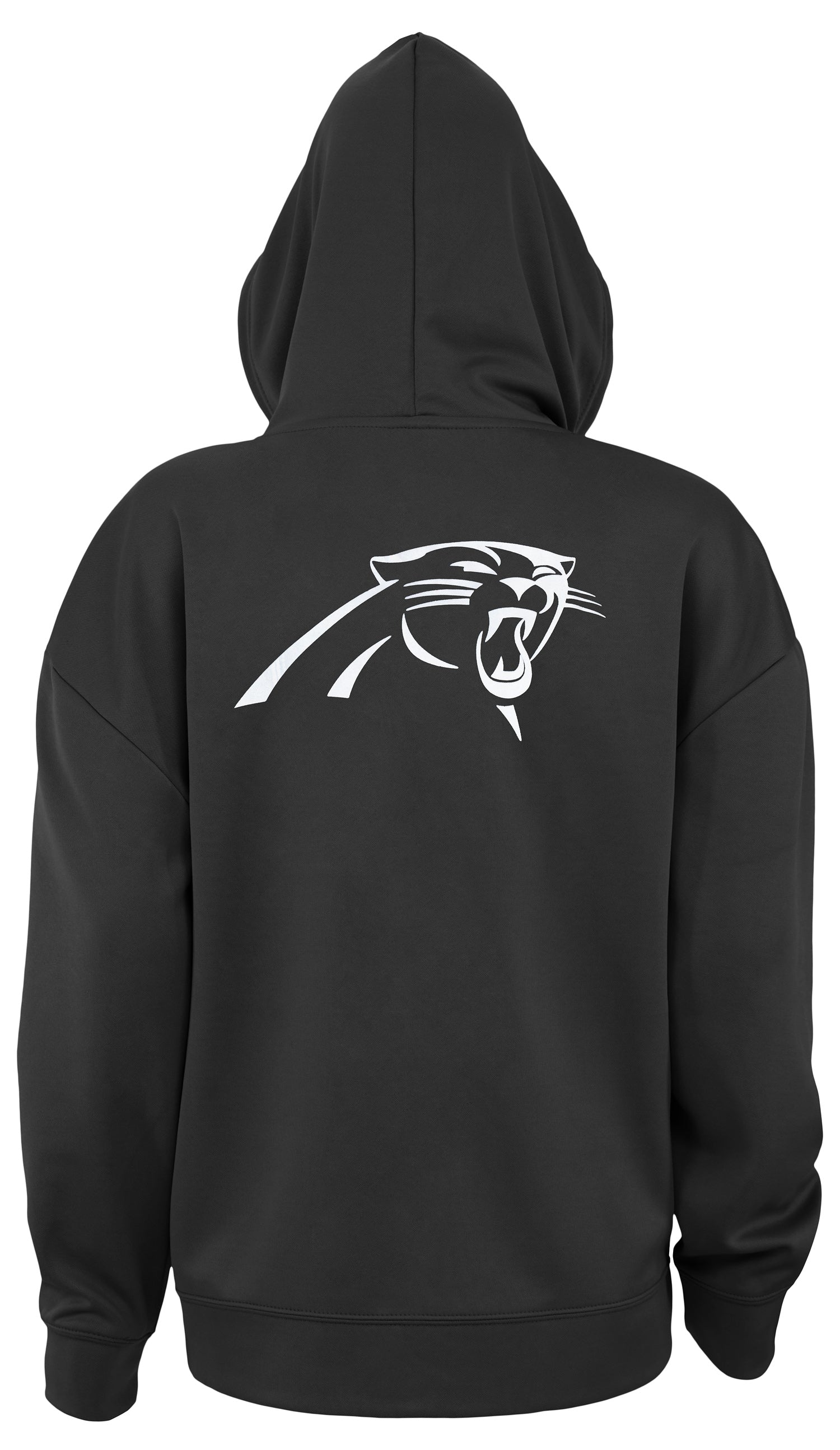 Zubaz NFL Women's Standard Full Zip Hoodie Carolina Panthers