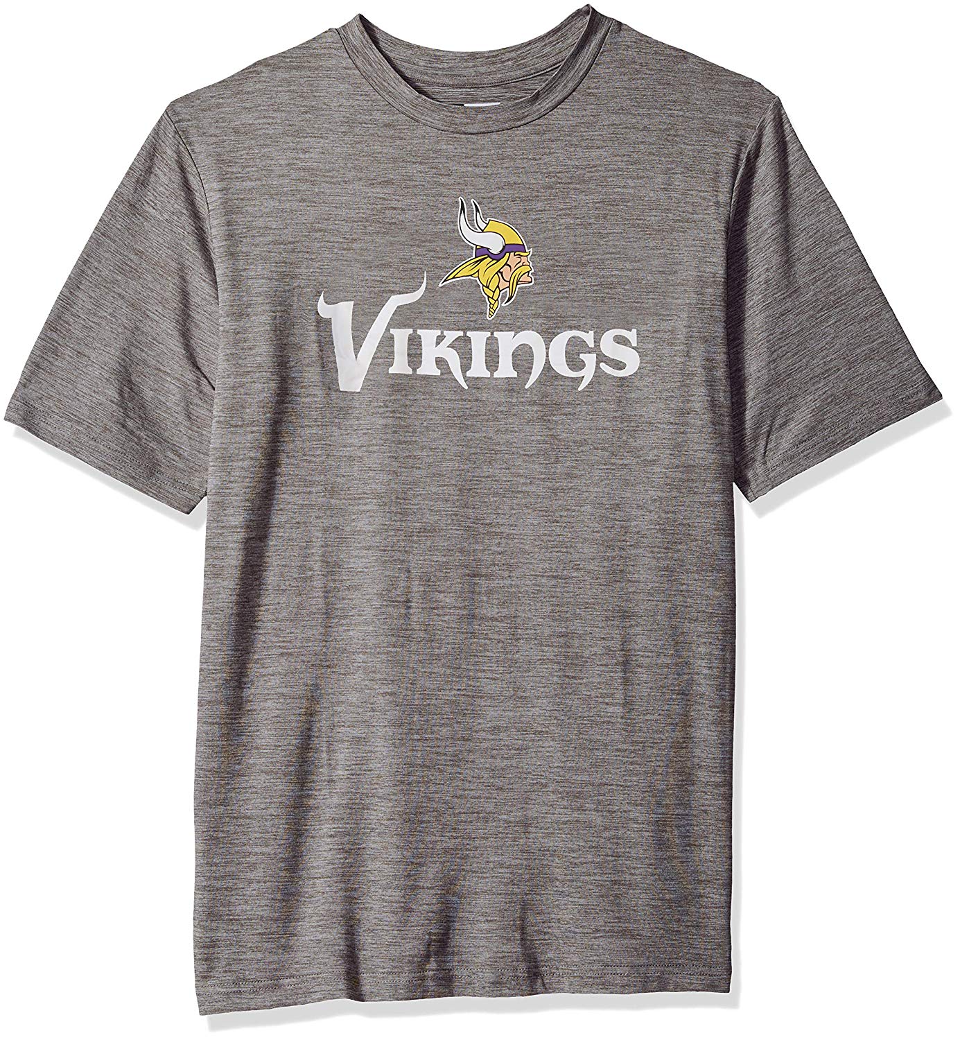 Zubaz NFL Men's Minnesota Vikings Team Name and Logo Wordmark Tee