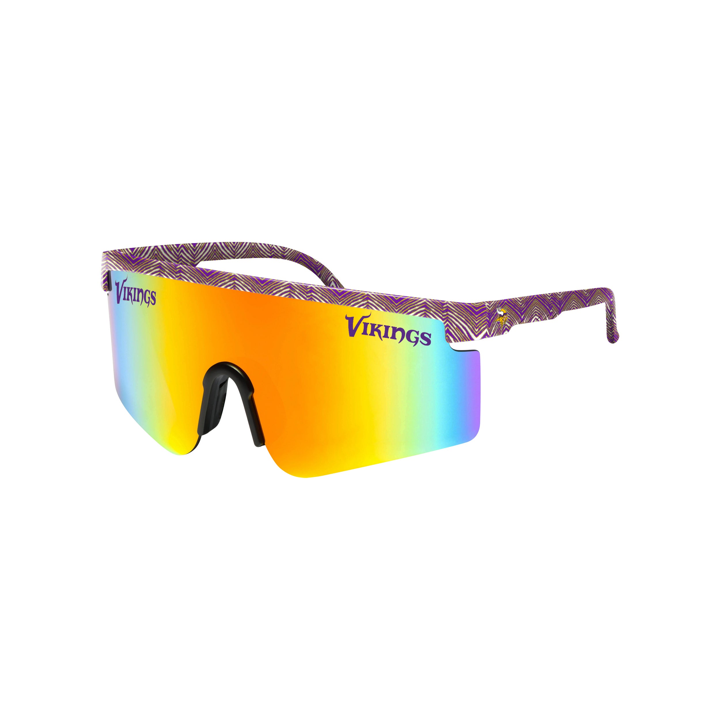 Zubaz x FOCO NFL Minnesota Vikings Collab 90s Retro Swag Sunglasses