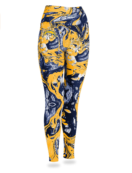 Zubaz NFL Women's Los Angeles Chargers Team Swirl Leggings