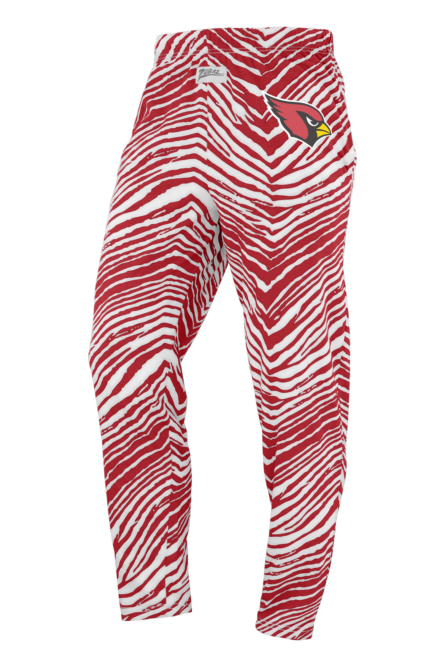 Zubaz NFL Adult Unisex Z88 Zebra Pants, Arizona Cardinals