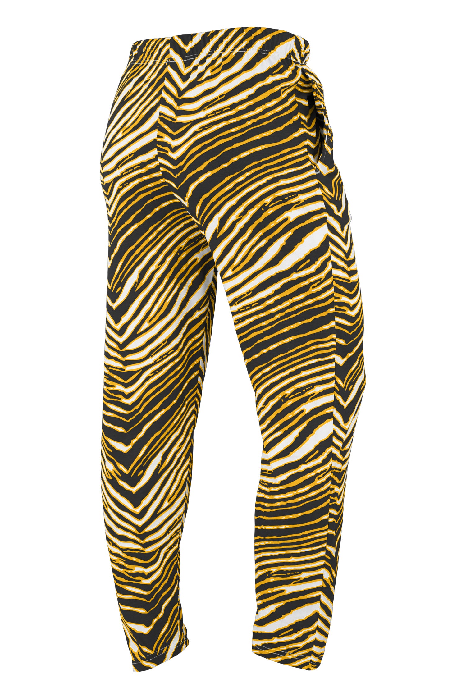 Zubaz NFL Adult Unisex Z88 Zebra Pants, Pittsburgh Steelers
