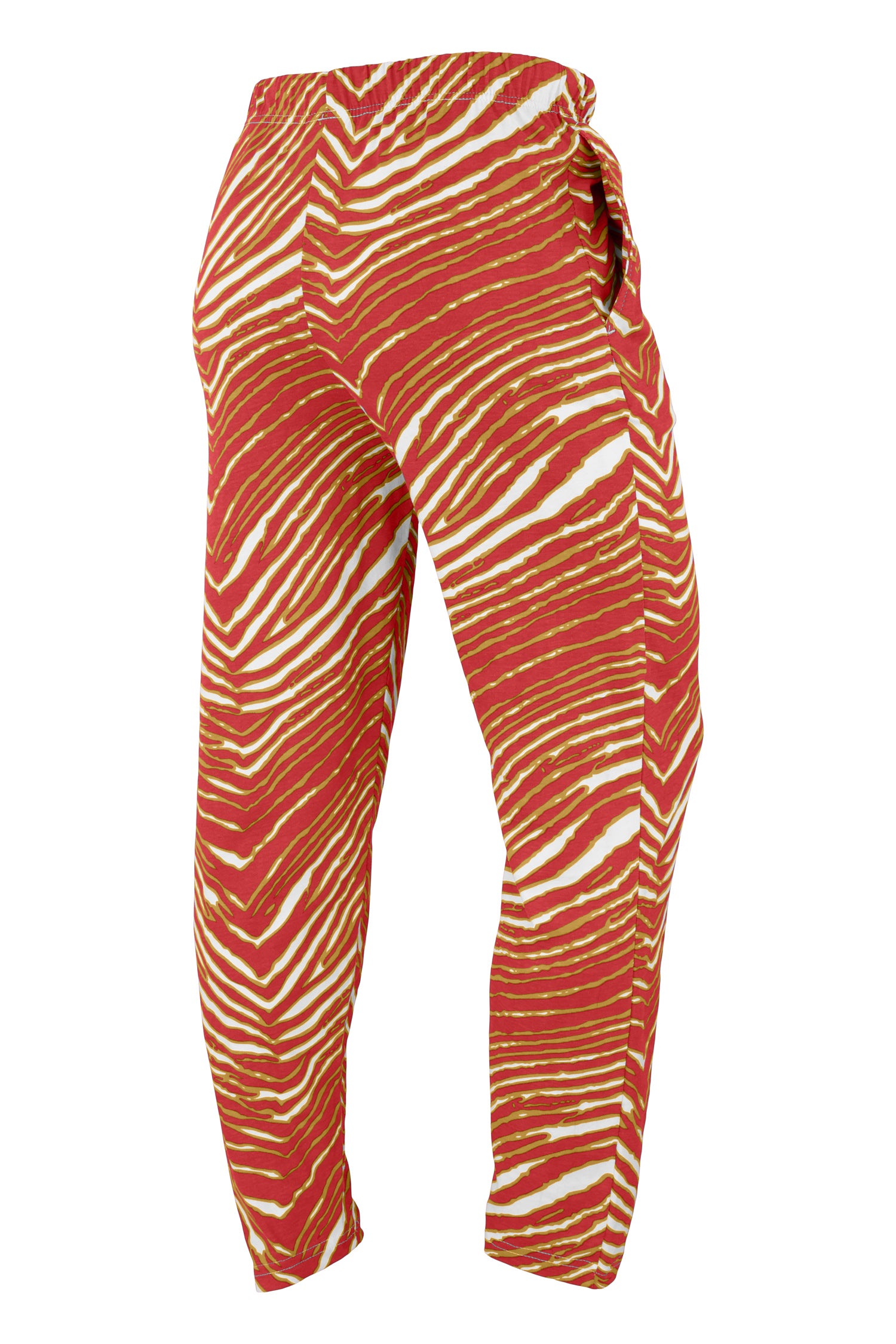 Zubaz NFL Adult Unisex Z88 Zebra Pants, San Francisco 49ers