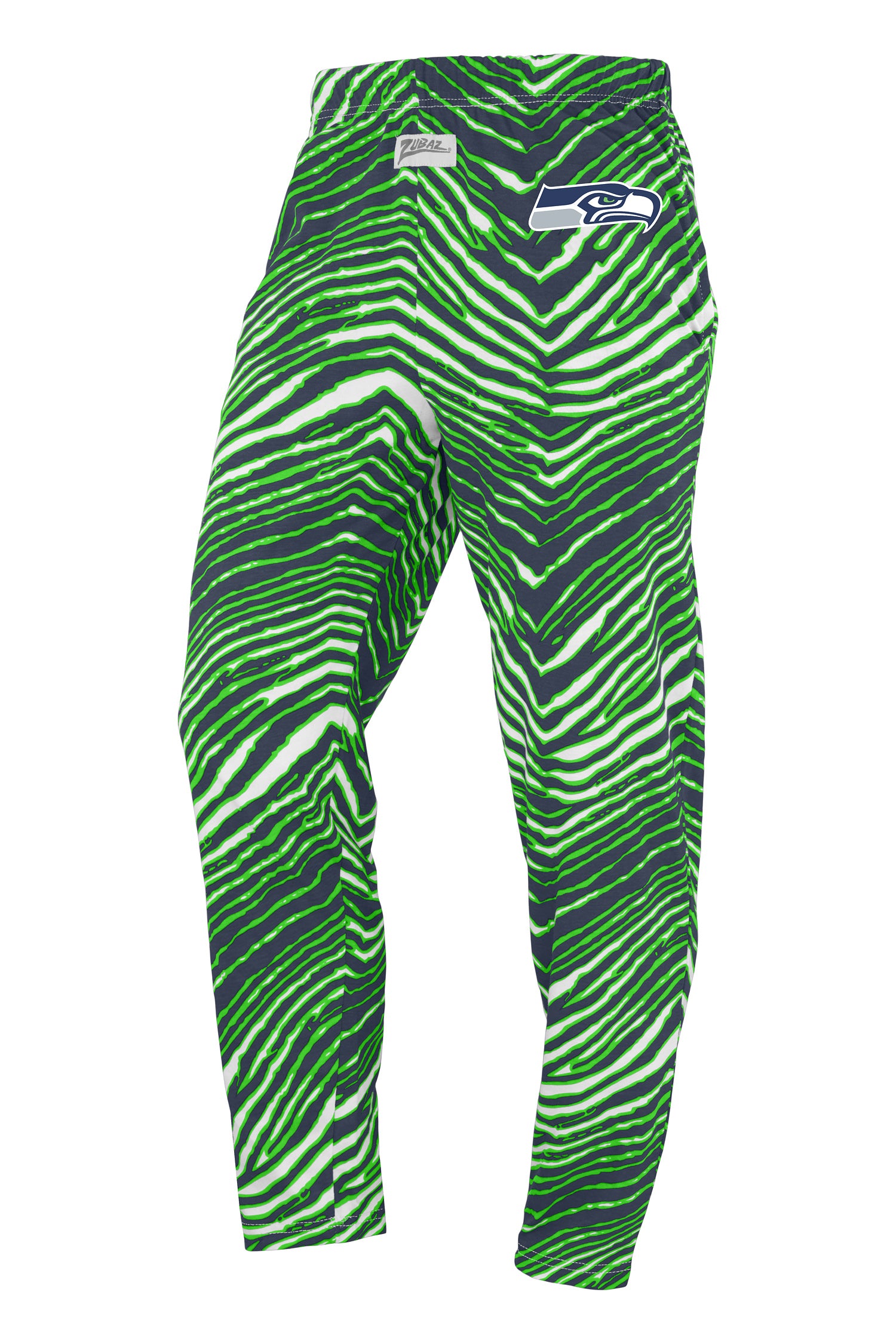 Zubaz NFL Adult Unisex Z88 Zebra Pants, Seattle Seahawks For