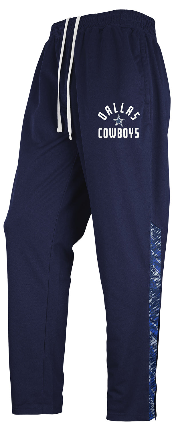 Zubaz NFL Men's Dallas Cowboys Viper Accent Elevated Jacquard Track Pants